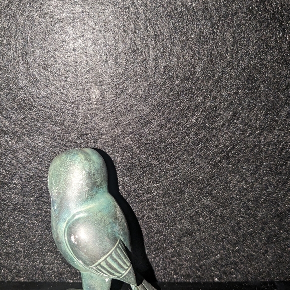 FRANKLIN MINT THE COLLECTORS TREASURY OF OWLS 1988 GREEN BRONZE OWL  3” - Picture 3 of 5